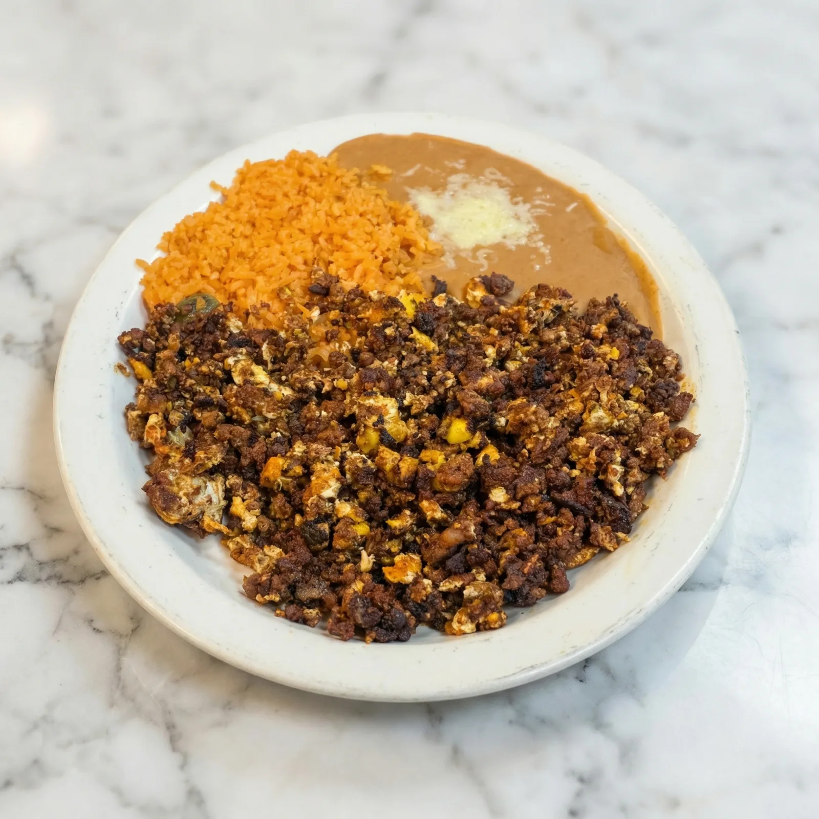 Lunch #25 Huevos con Chorizo dish image